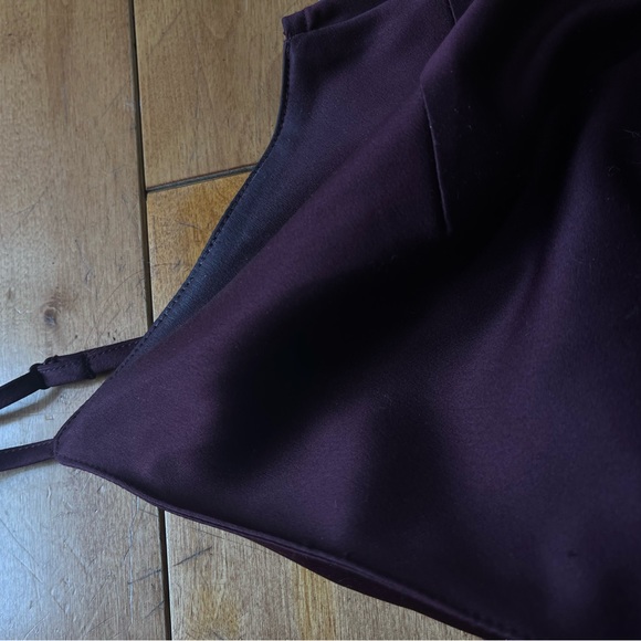 Cranberry silk-like dress - Picture 9 of 9